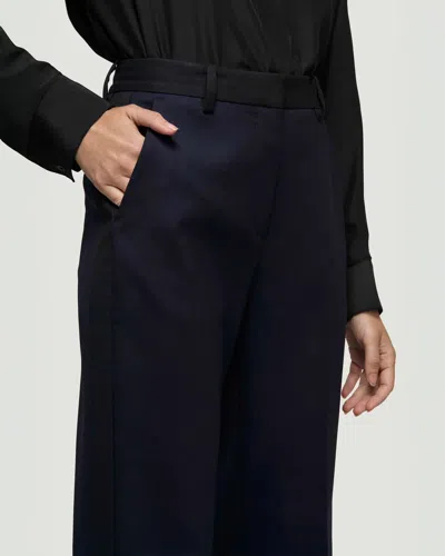 Argent Colorblocked Tuxedo Trouser In Black