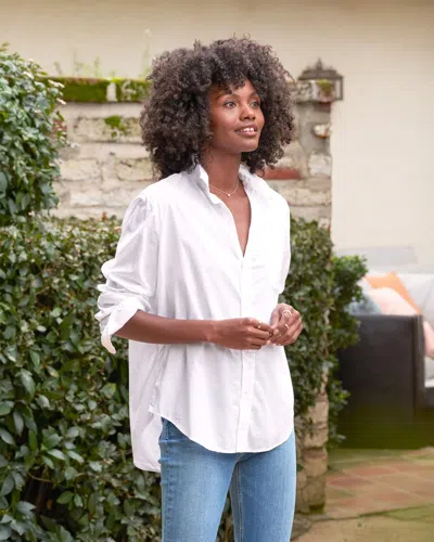Frank And Eileen Eileen Relaxed Button Up Shirt In White