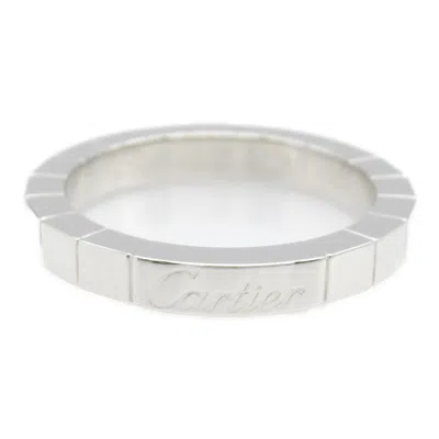 Pre-owned Cartier Silver White Gold (18k) Band Ring ()