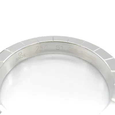 Pre-owned Cartier Silver White Gold (18k) Band Ring ()