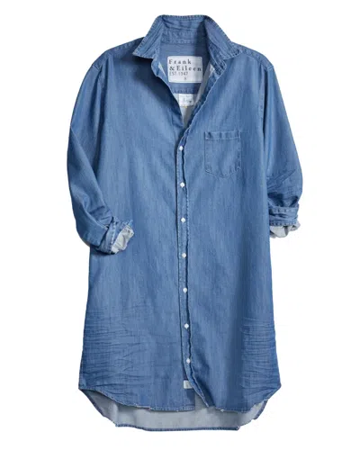 Frank And Eileen Mary Classic Shirtdress In Blue