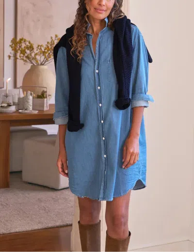 Frank And Eileen Mary Classic Shirtdress In Blue