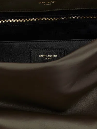 Saint Laurent Medium Shoulder Bag Featuring Chain Strap In Gray