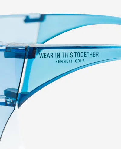 Kenneth Cole Protective Face Shield In Blue