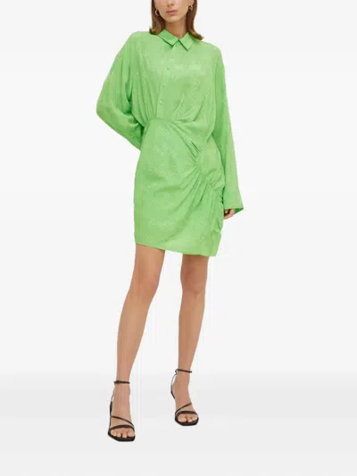 Herskind All-over Pattern Mini Dress In Green