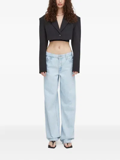 Herskind Buttoned Bolero Top In Blue