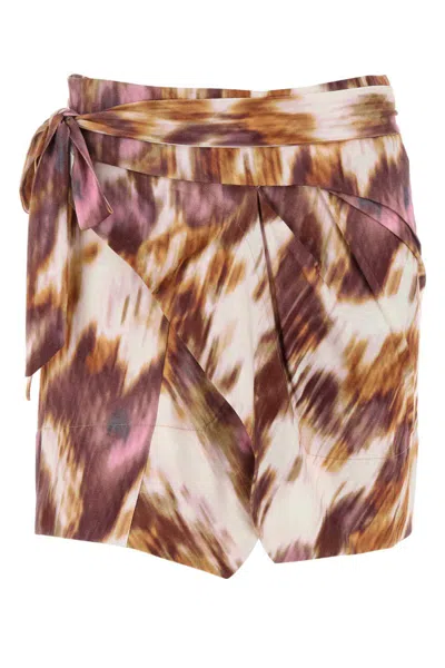 Isabel Marant Étoile Isabel Marant Etoile Women Printed Cotton Berenice Mini Skirt In Multi