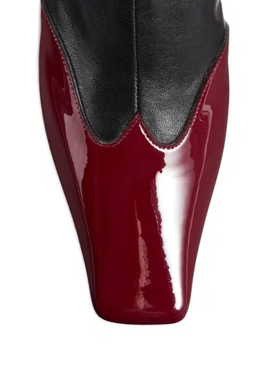 Khaite Nevada 85 Leather Ankle Boots In Black