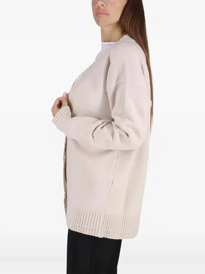 Maliparmi Button Cardigan In Neutral