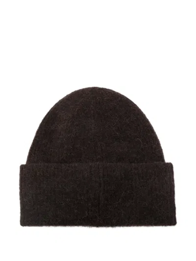 Samsoe & Samsoe Nor Beanie Hat In Brown