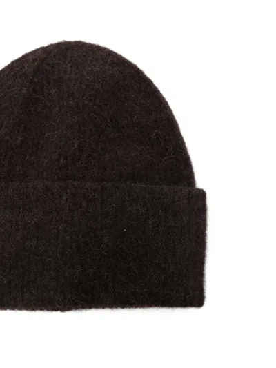 Samsoe & Samsoe Nor Beanie Hat In Brown