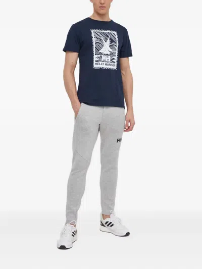 Helly Hansen Ocean Logo-print Pants In Gray