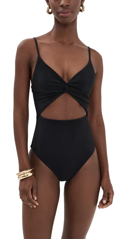 Beach Riot Annalisa One-piece Swimsuit In Black In Black
