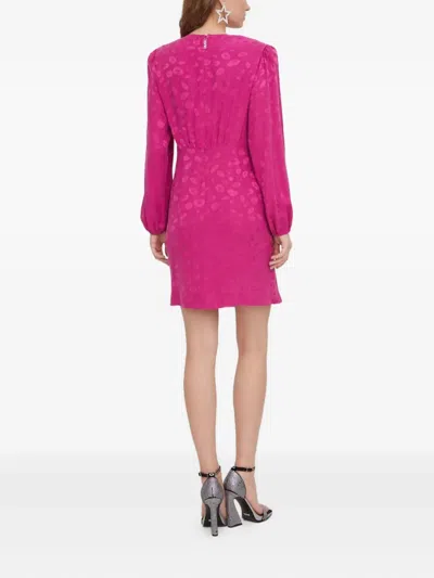 Hugo Boss Twist-detail Mini Dress In Pink