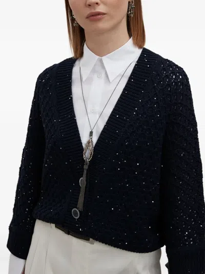 Peserico Crystal-glass Pendant Necklace In Silver