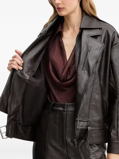 Bardot Kavi Zip-fastening Jacket In Brown