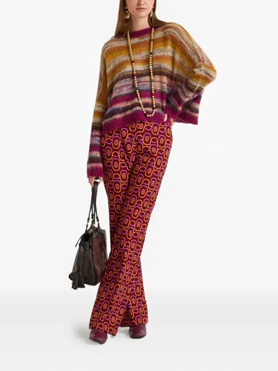 Maliparmi Printed Trousers In Red