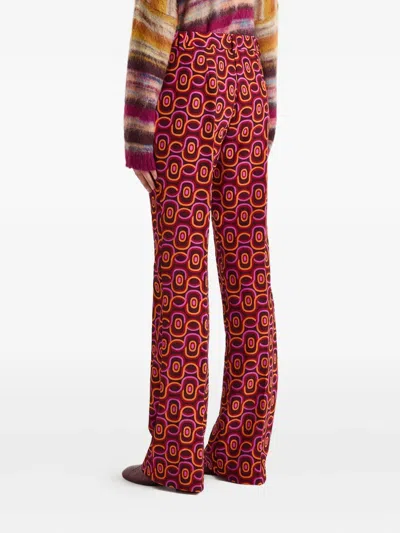 Maliparmi Printed Trousers In Red
