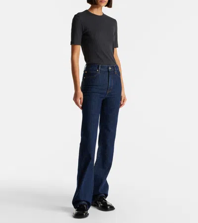 Frame The Reboot Mid-rise Bootcut Jeans In Blue