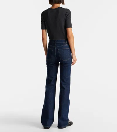 Frame The Reboot Mid-rise Bootcut Jeans In Blue
