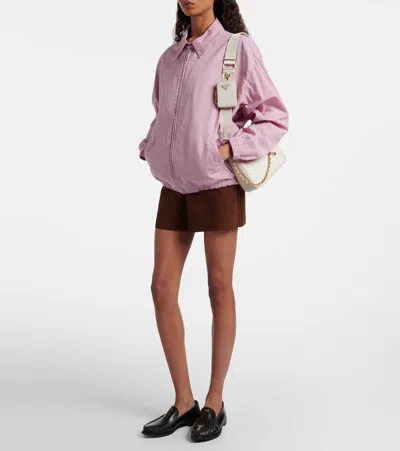 Prada Re-edition 2005 Leather Shoulder Bag In White