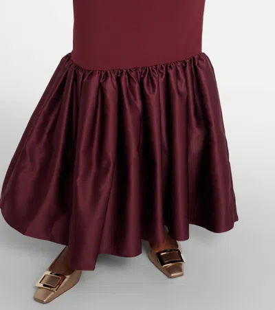 Rotate Birger Christensen Rotate Birgerchristensen Maxi Dress In Burgundy