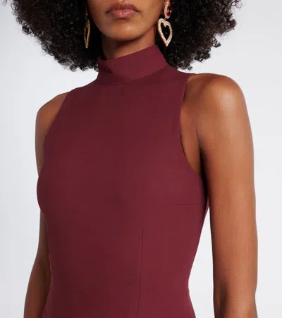 Rotate Birger Christensen Rotate Birgerchristensen Maxi Dress In Burgundy