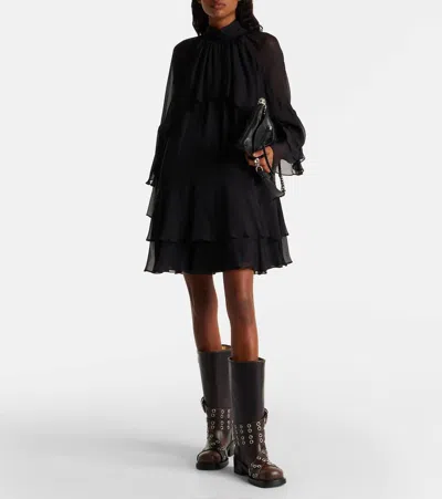 Mach&mach Buckle Belt Embellished Leather Biker Boots In Brown