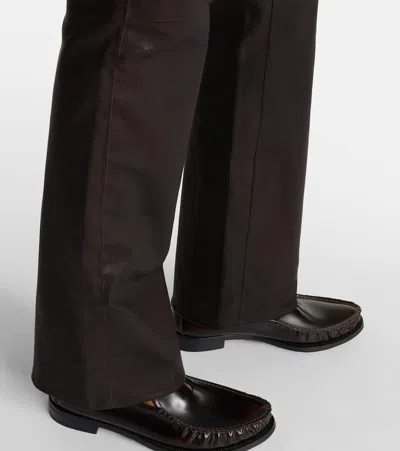 REBOOT CROP皮革微喇裤装