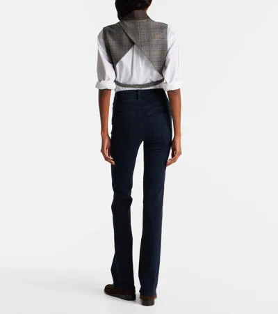 Frame Reboot High-rise Bootcut Jeans In Blue