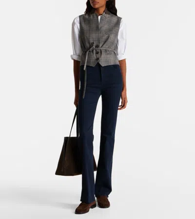 Frame Reboot High-rise Bootcut Jeans In Blue