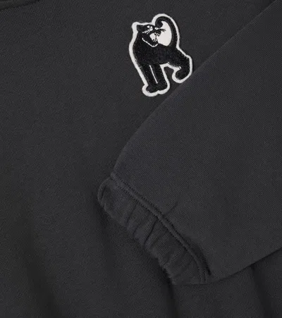 Mini Rodini Cotton Jersey Sweatshirt In Black