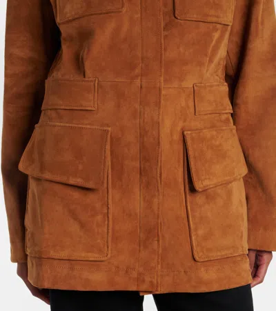 Stouls Leon Suede Jacket In Brown