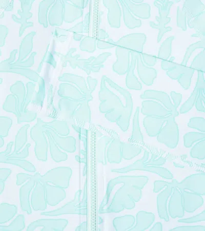 Vilebrequin Seashells Rashguard Swimsuit In Blue