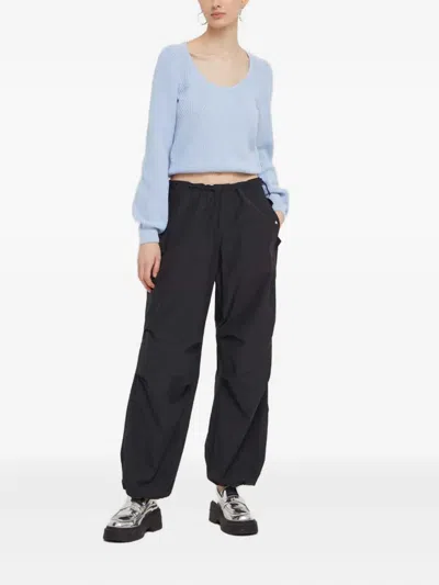 Hugo Boss U-neck Sweater In Blue