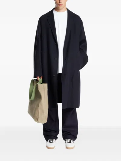 Darkpark Three-button Hugh Coat In Black