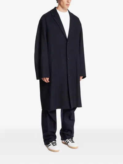 Darkpark Three-button Hugh Coat In Black