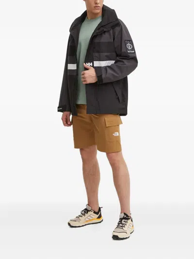 Helly Hansen Logo-patch Jacket In Gray