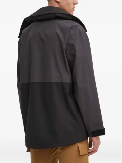 Helly Hansen Logo-patch Jacket In Gray