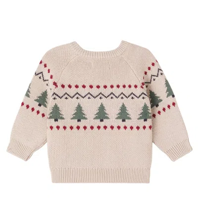 BALOU棉质提花毛衣