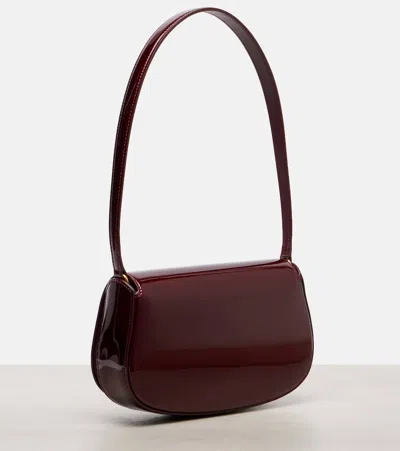 Saint Laurent Voltaire Mini Patent Leather Shoulder Bag In Red