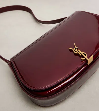 Saint Laurent Voltaire Mini Patent Leather Shoulder Bag In Red
