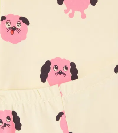 Mini Rodini Baby Printed Bodysuit And Pants Set In Neutral