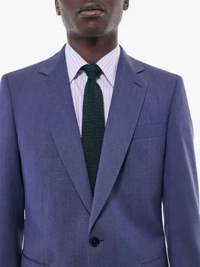 Fursac Virgin Wool Suit In Blue