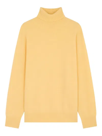 Fursac Roll-neck Sweater In Yellow