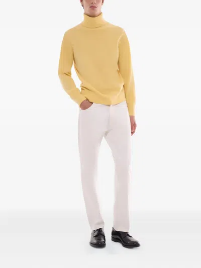 Fursac Roll-neck Sweater In Yellow
