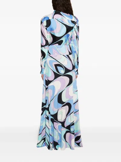 Pucci Onde-print Pocket Silk Shirt In Multi