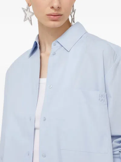 Hugo Boss Pocket Button-up Shirt In Blue