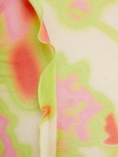 Hugo Boss Ong-sleeve Mini Dress In Green