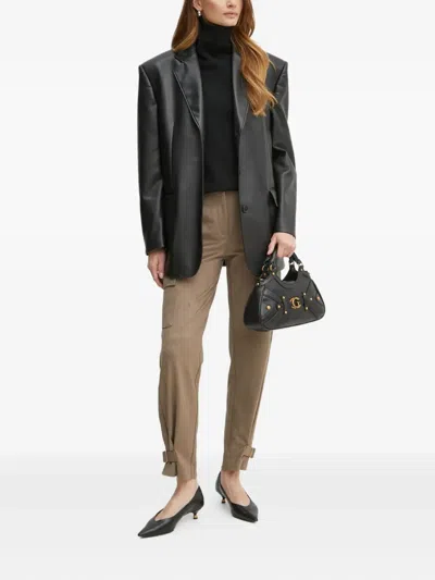 Guess Usa Buckle Trousers In Neutral